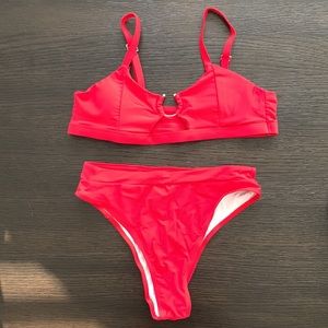 NEVER WORN Red Two Piece Swimsuit